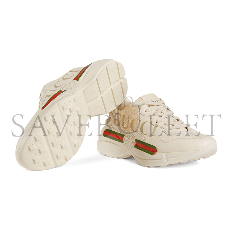 GUCCI WOMEN'S RHYTON TRAINER WITH GUCCI LOGO 528892